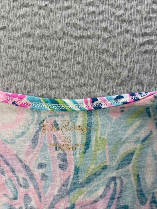 Lilly Pulitzer Ruffle PJ Tank Top Womens XS Multicolor Pajama Comfy Lightweight - Picture 3 of 6